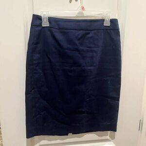 J. Crew Dark Blue Pencil Skirt